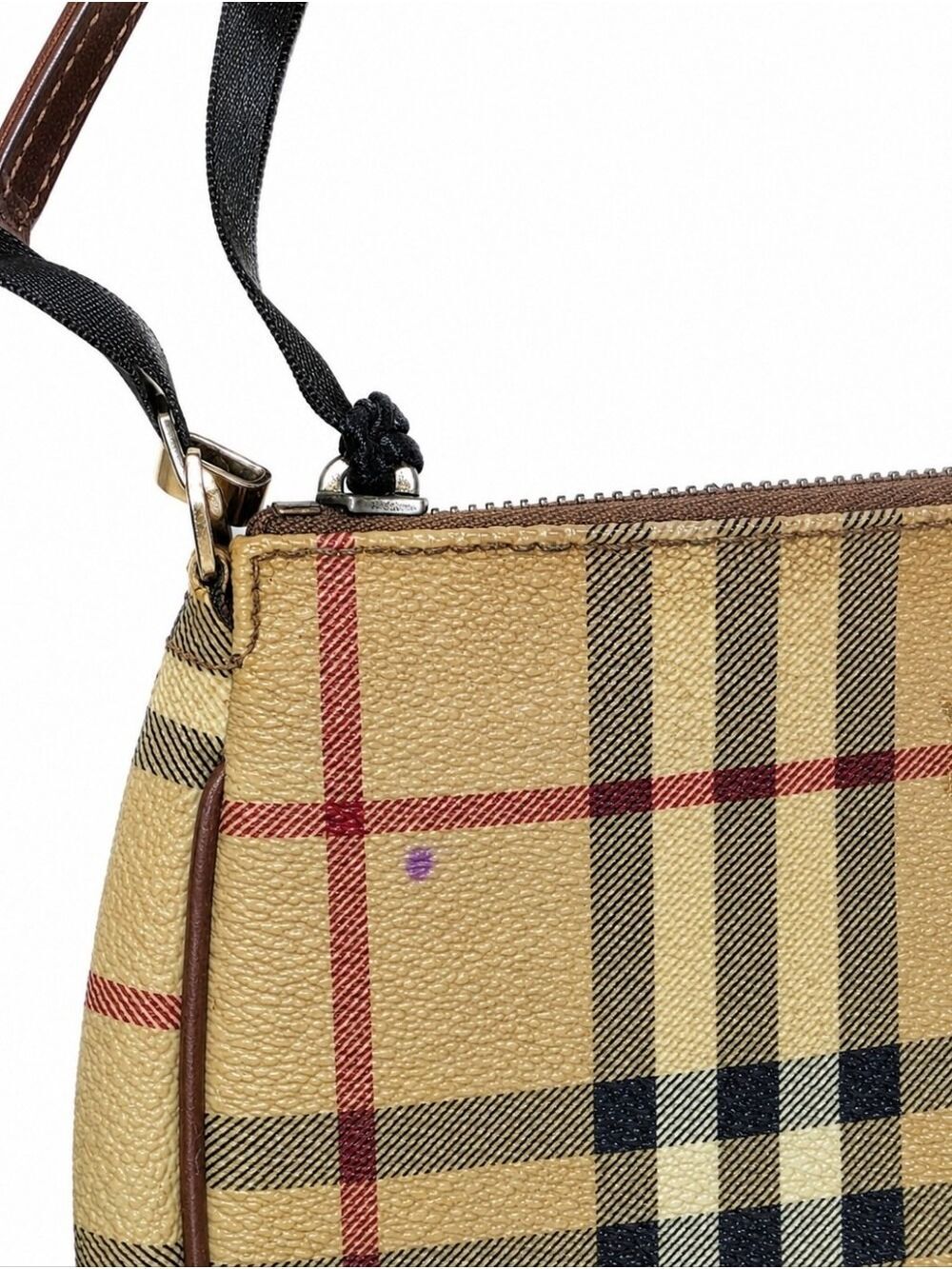 Burberry London Nova Check Mini Shoulder Bag Wristlet Vintage Plaid - Picture 4 of 10